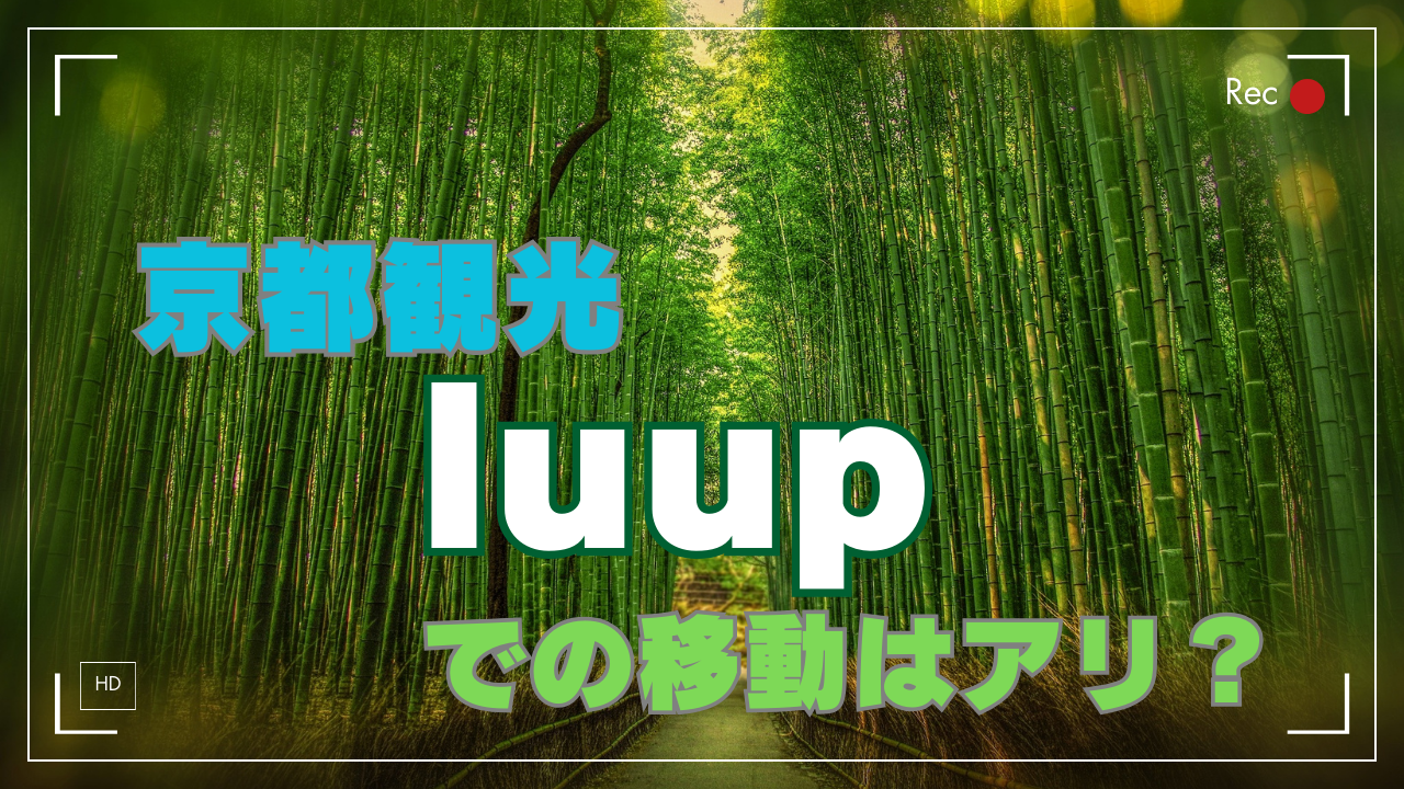 京都観光 luup での移動はアリ？